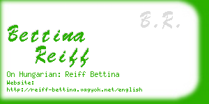 bettina reiff business card